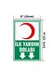 First Aid Cabinet Direction Sign – Uv Printed Aluminum Sign – 15 X 22.5 cm Emergency Warning Sign - 2