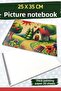 Drawing Notebook Spiral Kraft Cardboard Cover 20 Sheets 25X35 cm Large Size -T1485
