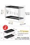 Tuva - Transparent Flat Plexiglass Black Base Minimalist Design Makeup Jewelry Accessory Organizer Organizer - 6