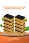 12 Pieces of Fiber Flat Dish Sponge – Special Textured, Durable Wide Pore Kitchen Sponge Set - 5