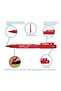 T48223170 Heavy Duty Inkzall ™   Marker Pen Fine Tip 1mm Red - 5