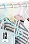 12 Pieces Beaded Clothes Hangers - Mixed Color