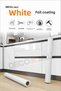Ss (50X100Cm) Glossy White Cabinet Furniture Tile Floor Covering Self Adhesive Foil Ultrabright - 2