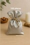 100 Pieces of Shiny Gray Satin Cloth Pouch - 9X12 / Henna Pouch - Mevlüt Pouch - Jewelry Pouch - Cloth