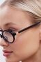 Miux Black Oval Frame Gold Color Popular Clear Screen Goggles with Accessories - 2