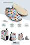 ,Non-Slip Sole,Organic Cotton Home Nursery Booties,Wonderland Pattern Booties - 3