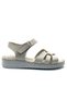 Kocamanlar 8712 Genuine Leather Comfort Orthopedic Women's Sandals Beige - 2
