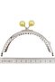 Angel Bag Accessory 10.5 cm Silver Metal Yellow Bulk Oval Wallet Clip Bag Bursu Model 2 - 2
