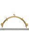 Angel Bag Accessory 25 cm Light Gold Oval Bag Clip with Metal Ring Bursu - 6
