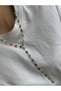 Colorful Stone Heart Detailed Y Model Women's Necklace - Low-Cut Necklace