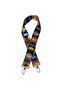 Polyester Column Adjustable Bag and Phone Strap with Silver Metal Accessories 120 cm Wool Sweater Pattern