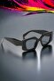 Unisex Vintage Black Sunglasses - 4