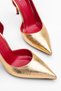 Red Sole Shoes Thin Heel High Heel Evening Dress Stiletto Shoes Gold High Heel Shoes - 6