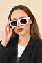 Sour Unisex Square Sunglasses Black Brown White Set of 3 - 3