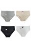 Ceylanoğlu 8' High Waist Large Size 2 White 2 Black 2 Gray 2 Skin Transfer Ribbed Tights - 3