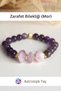 Elegance Bracelet (Purple) Kunzite -Certified- Amethyst Natural Stone - 6