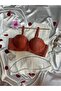 Laser Cut Transition Model Orange Bra (No Marks)
