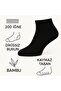 Black Men's Seamless Bamboo Booties Socks (40-44) Pack of 6 - 2
