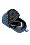 Luxury Patterned Medium Size Backpack with Monkey Keychain Gift - 2