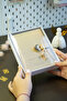 Diary with Lock, Notebook-Metallic- Boxed 13X18 Cm. Hush - 9