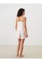 Lcw Dream Pink U-Neck Floral Suspender Women's Shorts Pajamas Set - 4