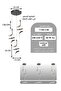 ثريا LED عصرية 7188-3 | قوة 60 واط، 3 أوضاع إضاءة، طول قابل للتعديل 130 سم - 3