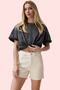 Women Fashion High Waist Wide Leg Denim Shorts Cotton Casual Combinations Weekend Durable Material - 2