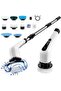 Electric Spin Scrubber, Cordless Cleaning Brush, 8 Replaceable Brush Heads, 90min Runtime