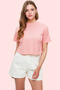 Women's Fashion Denim Shorts High Waist City Short Pipe Leg Cotton Summer Shorts Daily Use