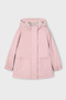 Girl's Hooded Plush Coat - Powder Pink