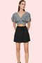Girls' Leopard Print High Waist Mini Shorts Skirt Knitted Fabric Casual Summer Durable Material - 4