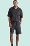 Men's Fashion Wide Leg Ottoman Woven Short Shorts Comfortable Fit Color Daily Use Quality Material - 2