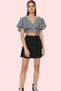Girls' Leopard Print High Waist Mini Shorts Skirt Knitted Fabric Casual Summer Durable Material - 3
