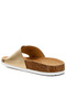 Women Adjustable Buckle Closure Flats in Gold - 3
