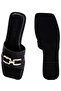 Women Horsebit Embellished Flats in Black - 4