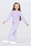 Three Thread Pearl Embroidered Daisy Pattern Sports and Casual Suit-Girl