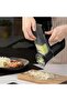 Multi-Function Rotary Grater & Slicer, 4 Blades for Vegetables & Cheese, Black - 3