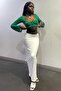 Ecru Maxi Basic Skirt Mg1890 - 2