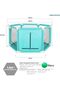 Foldable Baby Kids Hexagonal Fence Playpen Activity Center Room with 50 pcs Ocean Balls For Baby Sat - 4