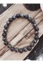 Onix and Hematite Natural Stone Men's Bracelet - 2