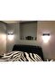 Palmira Wall Sconce Crystal Coffin Stone Luxury Sconce - Black Chrome Color - 4
