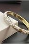 Gold Plated Colorful Enamel Women's Bracelet, Colorful Flower Bracelet, Gift for Lover - 2