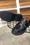 Special Production Eva Sole Double Buckle Detailed Opening Leather Black Casual Shoes - 4