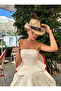 Western Style Straw Cowboy Hat – Metal Buckle and Patterned Ribbon - 2