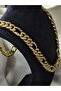 Steel Necklace Gourmet Model Zircon Stone Gold Stainless - 4