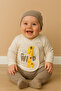 Organic Baby Boy Giraffe Patterned 5-Piece Jumpsuit Hospital Release Newborn Outfit Bib - 3