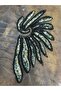 Bead Pul Sequence Embroidery Angel Wing Sewing Application Accessory 35X17 cm Light Blue - 5