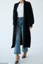 Women's Oversized Long Knit Cardigan – Pink, Stone, Beige, Black, Brown, Yellow, Baby Blue - Standard Size - 3