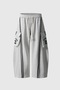 Gray 23 Number Y2K Pocket Detail Knitted Pants Tracksuit - 4
