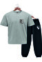 Unisex Men/Women Crew Neck on Attack Eagle Printed Bottom Top Tracksuit Suit